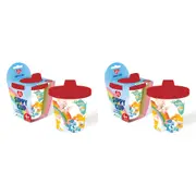 2PK Gamago Care Bears 207ml Sippy Cup Baby/Toddler Water/Milk Drinkware Mug 6m+