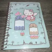 Hello Kitty Spiral Notebook Blue Window Cover 2007 Unused Rare Collectible