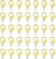 [PD] x100 Gold Necklace Bracelet Keyring Swivel Parrot Lobster Clasp Hook Clip Findings bulk