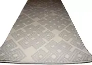 2'2" X 114" Beautiful Premium RUNNER WOVEN WOOL Tufted CARPET.