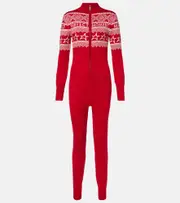 [Perfect Moment] Perfect Moment Wool intarsia jumpsuit AU 14 red