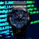 【CASIO 卡西歐】G-SHOCK 虛擬彩虹系列 多彩光譜雙顯腕錶 母親節 禮物(GA-700RGB-1A)