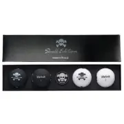 Volvik Vivid Golf Balls Skull and Bones Edition 3.0 - 4 Balls Marker & Hat Clip