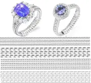 Ring Sizer Adjuster for Loose Rings, 12 Pack 4 Sizes Invisible Ring Guards for