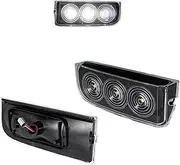 MKVAXR 2Pc LED Rear Bumper Reverse Backup Light Trunk Tail License Plate Lamp, for Land Rover, for L322 2003-2012 OEM XFD000043 Car Number Plate Light(For Smoky shell)