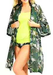 TS TAKING SHAPE plus size L / 20,22,24 Modal Tropical Kimono jacket NWT rrp$140