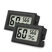 Mini Hygrometer Thermometer 2Pcs Mini Digital Humidity Gauge, Hygromete