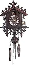 Handcrafted Wood Cuckoo Wall Clock Cuckoo Clock for House Home Decor (Size : B)