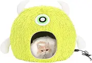 Cozy Warm Bed for Small Pets, Heated Cat Bed, Soft Warming Cat Nest with Timer, Adjustable Temperature Pet Nest, USB Plug-in Heated, 16.93x12.6 Inches for Small Pets Up to 7.5kg