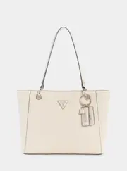 GUESS Beige Noelle Double Compartment Small Tote Bag