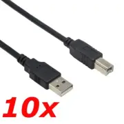 10 Pack 3ft USB 2.0 A Male to USB B Male Printer Scanner Cable Cord for HP Dell