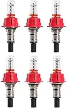 6 Pcs Underfloor Heating Manifold Flow Meter, Visual Flow Monitoring Regulator for Underfloor Heating Systems(1/2)