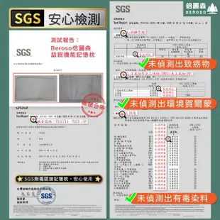 【Beroso 倍麗森】3D空氣棉防鼾護頸紓壓蝶型記憶枕頭B26(SGS檢驗合格 12cm 益眠機能枕 母親節禮物)