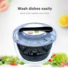 Salad Spinner Dehydrator Vegetable Lettuce Washer Dryer Serving Bowl Container