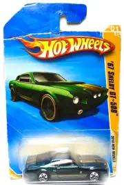 2009 HOT WHEELS '10 NEW MODELS '67 SHELBY GT-500 GREEN 1:64 DIECAST 2 7/8" CAR