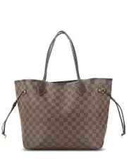 Louis Vuitton Damier Ebene Canvas Neverfull Cherry MM (Authentic Pre-Owned) NoSize NoColor