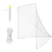 4mm Heavy Duty 6’X6’X7’Lacrosse Replacement Net with 1x Installation Tool and...