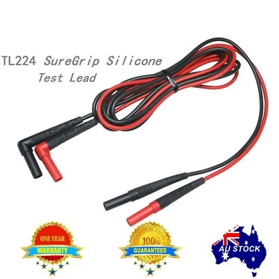 Multimeter extention Silicon test leads for Fluke TL224 15B 17b Probe OZ SELLER