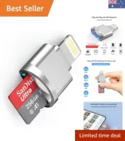 Micro SD Card Reader for iPhone iPad,[MFi Certified] Lightning to Micro SD/TF...