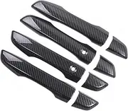 Real Carbon Fiber car Door Handle Cover Decoration Compatible for Honda Civic 10th 2015 2016 2017 2018 2019 Car Styling auto Accessories(with Sensor Hole)