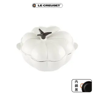 【Le Creuset】南瓜琺瑯鑄鐵鍋22cm(棉花白/含羞草黃/火焰橘)