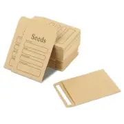 100 Pcs Seed Envelopes 3.54 x 2.36 Inch Brown Kraft Seed Packets Envelopes2120