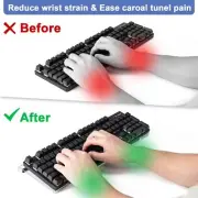 17 Inch Acrylic Tilted Computer Keyboard Holder Stand for Ergonomic Typing