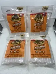 Gorilla Hot Glue Sticks 4in Full Size 30 Ct Clear High Low Temp Reseal Bag, 4-PK