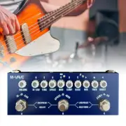 M-VAVE Electric Bass Multi Effects Pedal 8 IR 9 Preamp Reverse Tuner Delay Phase