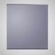 Gray Blackout Roller Blind 31.5x90.6 Easy Install Window Shade