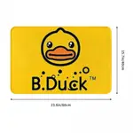 B.DUCK LOGO (2) 浴室法蘭絨地墊 廁所衛生間防滑腳墊 門口吸水速乾進門地毯 客廳沙發臥室洗手間地墊16X2