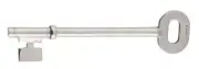 replacement skeleton key for Tradco lane type pressed metal lock TH 2001/21