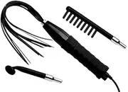 Lynx E-stim Wand with Silicone Attachments - Black