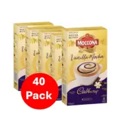 Moccona Vanilla Mocha Coffee Cadbury 40 Pack