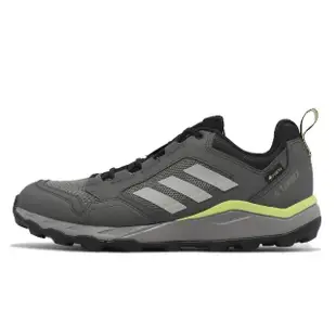 【adidas 愛迪達】戶外鞋 Terrex Tracerocker 2 GTX 男鞋 深灰 綠 防水 越野 登山鞋 愛迪達(GZ3961)