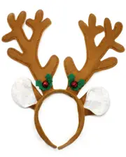 Reindeer With Bells Costume Headband