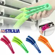 Window Blind Cleaner Wet/Dry 3 Pronged Microfibre Brush Washable Duster NEW