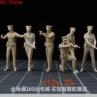 1/64 10pcs Miniature American Police Scene Props Figures Model For Cars Vehicles