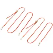 2 Pcs Purse Chain Strap, 47 Inch Adjustable Chains Strap Red/Light Gold