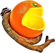 BCOATH Plastic Parrot Bowl Bird Feeding Bowl for Fruits No-Mess Bird Feeders Container Flat Base Branch Design