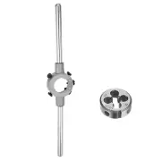 Die Stock Handle Sets 3/8-24 UNF Round Die and Wrench Fits 30mm OD / M10-M11 Die