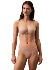 [Calvin Klein] Sensual Lace Trim Thong in Cedar