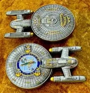 Star Trek Space Ship Starship USS Enterprise CVN-65 Trekkie Military Coin Kirk !