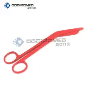 Lister Bandage Scissors 7.25" Red Color Surgical Instruments Stainless Steel