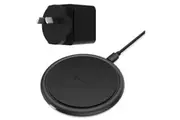 Griffin 15W Wireless QI Fast Charging Pad with QC 3.0 Wall Mains Charger - Black