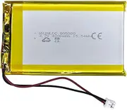 DC 3.7V 4000mAh 805080 Rechargeable Lithium Polymer Battery, Suitable for DIY 3.7-5V Electronic Products with Built-in 2-Wire Battery Replacement and LED Lights