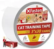 XFasten Anti-Scratch Cat Training Tape, 3-Inches X 30-Yards - Door, Couch, Furniture and Leather Scratch Guard Protector Tape for Cats and Pets
