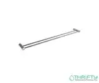 PLD Oasis Double Towel Rail 900mm Satin Nickel OASNDTR900