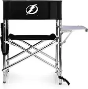 PICNIC TIME NHL Tampa Bay Lightning Sports Chair with Side Table - Beach Chair - Camp Chair for Adults