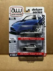 2024 Auto World 1991 Pontiac Firebird & 1996 Pontiac Firebird 2 Pack RAW Chase